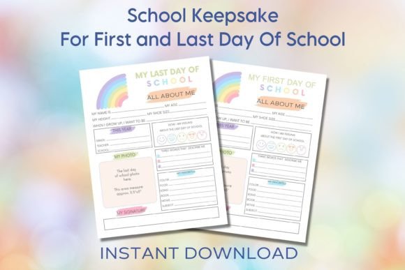 Capture School Memories with the First and Last Day of School Printable