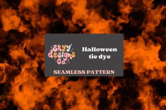 Halloween Tie Dye Seamless Pattern: A Retro Twist on Spooky Season
