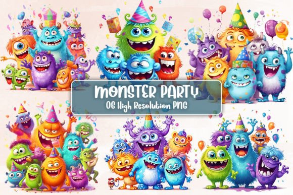 Monster Party Sublimation Clipart: A Designer's Guide to Playful Graphics