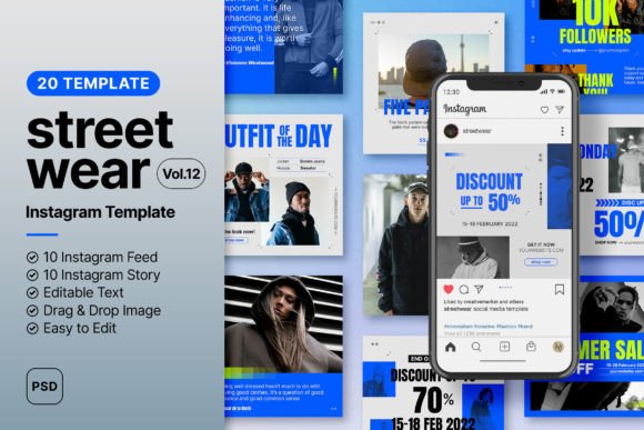 Streetwear Instagram Social Media Vol.12: Elevate Your Brand's Feed