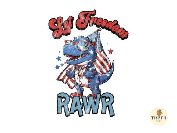 Unleash Your Patriotic Designs with Let Freedom Rawr Png